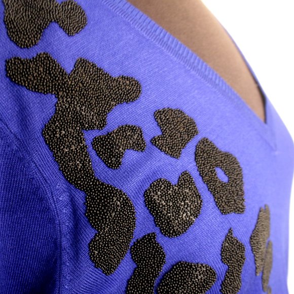 Renuar Sweater with Amazing Beadwork - Picture 3 of 5